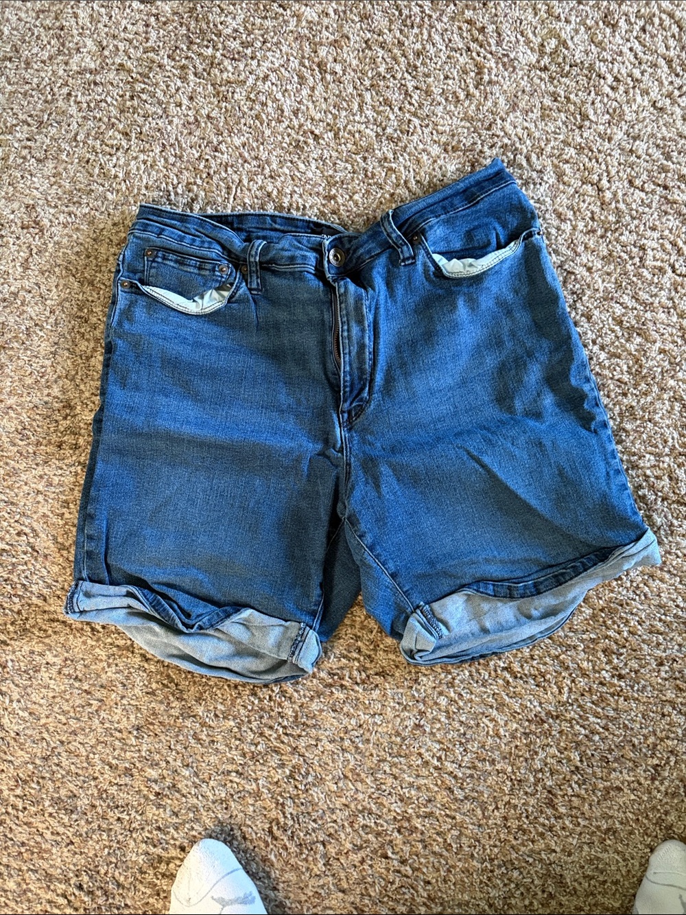 Classic Blue Denim Shorts